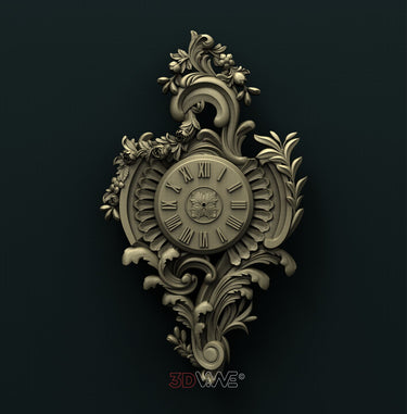 WALL CLOCK 3D STL 3DWave
